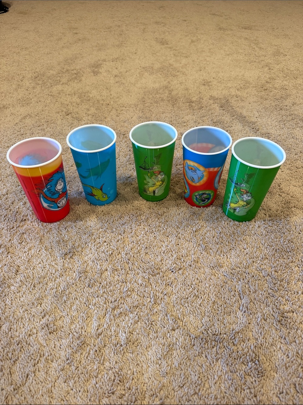 Dr. Seuss Cups for Storage Only